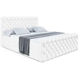 altdecor Boxi8-Z 160 x 200 cm H4 Weiß Hochglanz