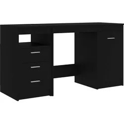 vidaXL Schreibtisch Schwarz 140x50x76 cm Holzwerkstoff