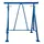 pro-bau-tec Unterstellbock Stahl 125 - 195 x 119 cm blau 1000 kg