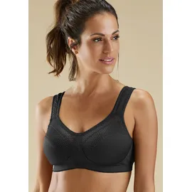 H.I.S. Sport-BH H.I.S, Damen, Gr. 85, Cup E, schwarz, Microtouch, Obermaterial: 90% Polyester (COOLMAX), 10% Elasthan, BHs Sport-BH, ohne Bügel aus schnell trocknendem COOLMAX-Material, Topseller