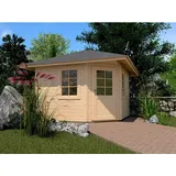 Weka Mediterrana 5-Eck 2,98 x 2,98 m natur ohne Aufsatz