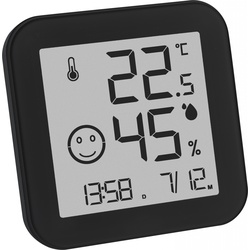 TFA Thermo-Hygrometer BLACK & WHITE, Thermometer + Hygrometer, Weiss