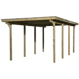 Weka Einzelcarport 606 Gr.2 300 x 600 cm