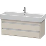 Duravit Waschtischunterschrank 2 Auszüge 115 x 48 x 44 cm Taupe Matt