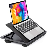 HUANUO Laptopkissen Höhenverstellbar, für max. 15,6" Notebook, Ipad, Tragbarer Laptoptisch für Reisen, Arbeiten, Zuhause