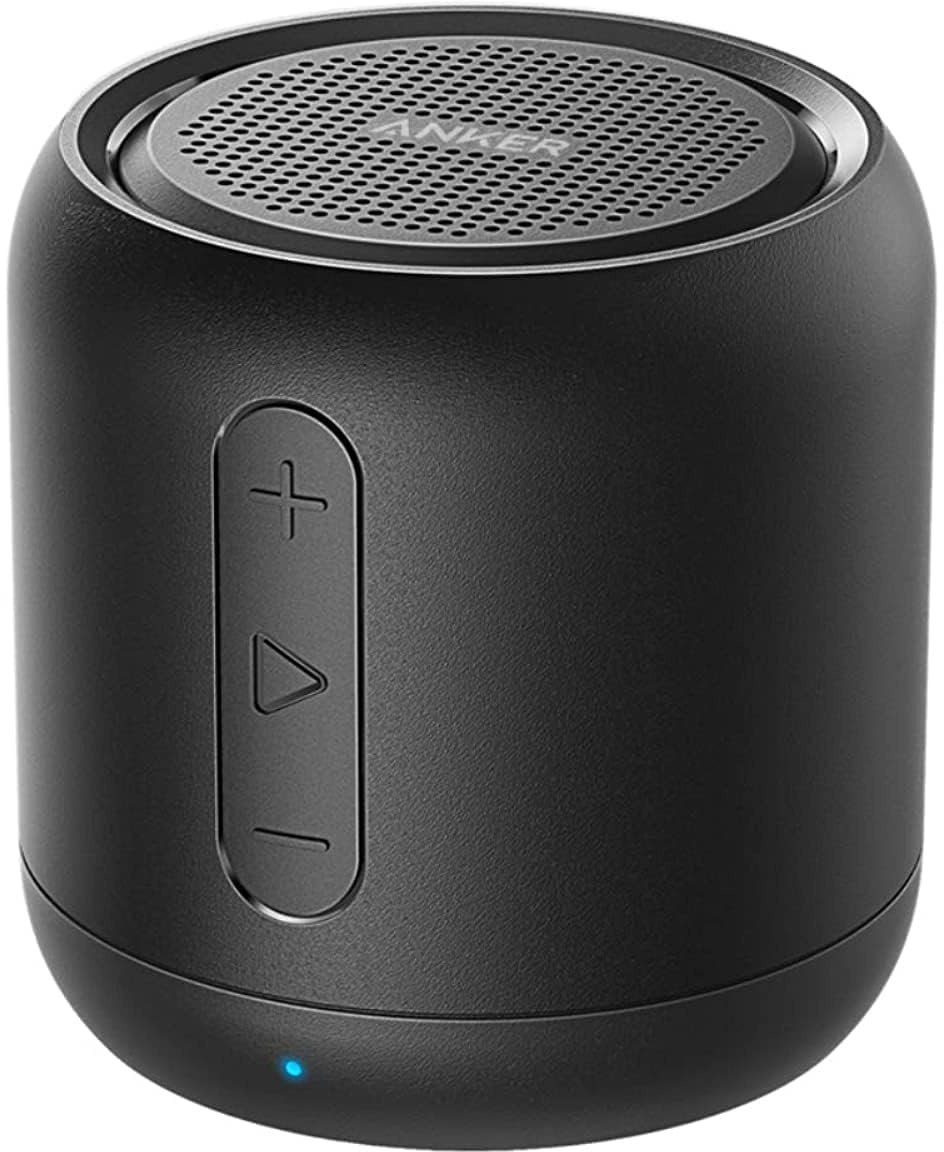 Anker SoundCore Mini Super Mobiler Bluetooth Lautsprecher Speaker mit 15 Stunden Spielzeit, 20 Meter Bluetooth Reichweite und Starkem Bass (Schwarz)(Generalüberholt)