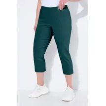 Ulla Popken Funktionshose Bengalinhose wadenlang Elastikbund Stretch blau 60