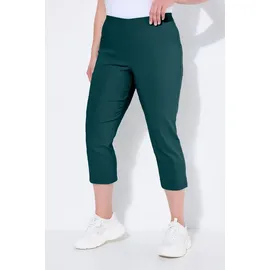 Ulla Popken Funktionshose Bengalinhose wadenlang Elastikbund Stretch blau 60
