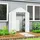 Outsunny Gewächshaus Stahl Weiß Folie 0 mm 1,06 m2
