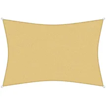 sunprotect 12026 Professional Sonnensegel, 5 x 3 m, Rechteck, wind- & wasserdurchlässig, beige