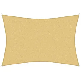 sunprotect 12026 Professional Sonnensegel, 5 x 3 m, Rechteck, wind- & wasserdurchlässig, beige