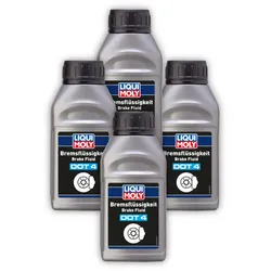 4x 250ml LIQUI MOLY 21155 Bremsflüssigkeit DOT 4 Bremse Flüssigkeit Brake Fluid