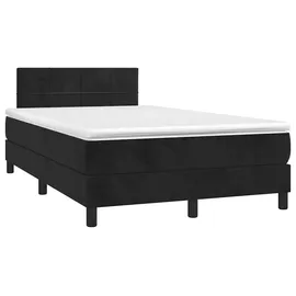 vidaXL Boxspringbett 120 x 200 cm Schwarz