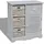 vidaXL Sideboard 3 Körbe  Weiß