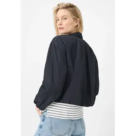 Fuchs Schmitt Blouson FUCHS SCHMITT, Damen, Gr. 50, marine, Web, Obermaterial: 100% Polyester, unifarben, regular fit normal, hoch geschlossener Ausschnitt, elastischer Bund, Jacken Blouson, Stehkragen, Regular Fit, Rückenfalten