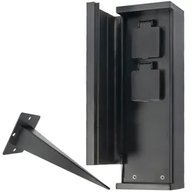 Grafner Gartensteckdose 2 St. Schwarz