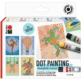 Marabu 1801000000082 - Dot Pen Set "Fairytale Circus" 4 x 25 ml, Punktfarbe auf Wasserbasis für dotting Technik, trocknet matt & erhaben auf, für Mandala & Gestalten in der Dot Painting-Technik