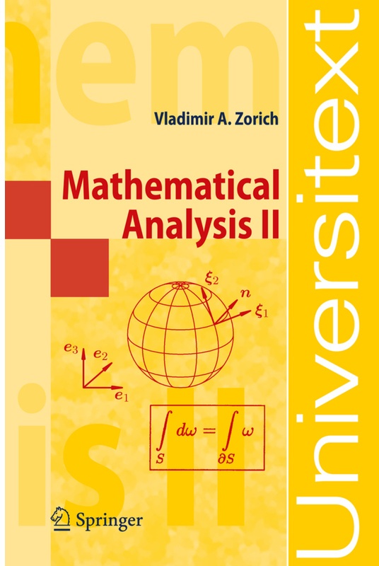 Mathematical Analysis Ii.Vol.2 - V. A. Zorich, Kartoniert (TB)