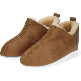 SHEPHERD Hausschuhe Lammfell Braun 38