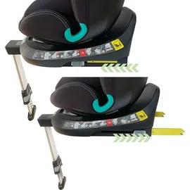 XOMAX G409 Kindersitz drehbar 360°, Standfuß, ISOFIX I mitwachsend I 0-36 kg, 0-12 Jahre, Gruppe 0+/1/2/3, 5-Punkt-Gurt, 3-Punkt-Gurt I Bezug waschbar I ECE R129