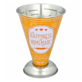 RBV Birkmann Birkmann Messbecher Colour Kitchen Orange 300 ml, Weißblech orange