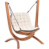 Beliani Hollywoodschaukel Alliste Braun