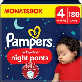 Pampers Baby-Dry Night Pants Gr. 4 (9-15 kg) 180 St.