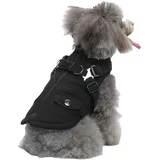 Amesor Warme Haustierjacke | Winter Hundemantel Fleece Hundejacke Wasserdichter Hundemantel | Warme Jacke für Haustiere, Hund, Weste, Geschirr, Welpe, Wintermantel für kaltes Wetter