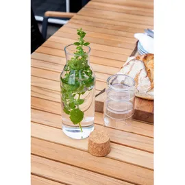 Cinas Gardenson Gartentisch MOOD Classic, Anthrazit, Teak, Holz, Metall, Teakholz, vollmassiv, rechteckig, Rundrohr, 100x74x208 cm, rostfrei, Gartenmöbel, Gartentische,