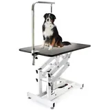 MaxxPet Trimmtisch für Hunde - Pflegetisch für Hund und Katze mit verstellbarem Arm - Dog Grooming Table - Hunde Badetisch - Schertisch auch für Hundefriseur - Frisiertisch Hund - 108x60x170 cm