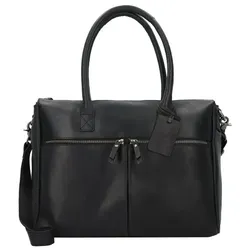 Burkely Vintage Valerie Schultertasche Leder 39 cm Laptopfach  schwarz