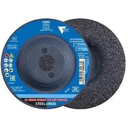 Pferd Schleifscheibe CC-GRIND-ROBUST SGP STEELOX D125xSmm STA/VA Bohr.22,23mm