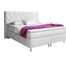 Inter Trading Boxspringbett Turin 180x200 cm Weiß