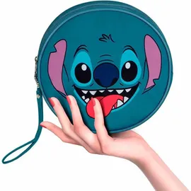 Disney Stitch Face, Kulturbeutel, Blau, 21 x 23 cm