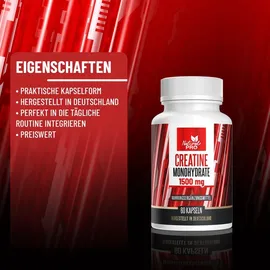 natural pro Creatin Monohydrat 1500 mg Kapseln 52 g
