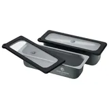 CHEF CUISINE Frischhaltedose Silber 2er-Set