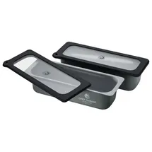 CHEF CUISINE Frischhaltedose Silber 2er-Set