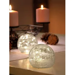 Weihnachtsbaumkugel "Glaskugel-Set", weiß, Weihnachtsbaumkugeln