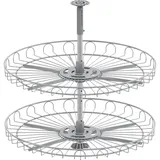 Vauth-Sagel Vauth-Sagel, Eckschrank-Drehboden 4/4-Kreis 720 mm Silber