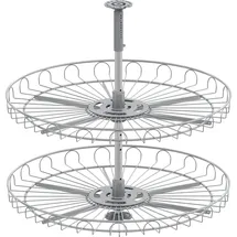 Vauth-Sagel Vauth-Sagel, Eckschrank-Drehboden 4/4-Kreis 720 mm Silber