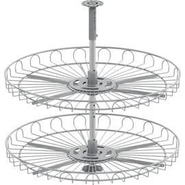 Vauth-Sagel Vauth-Sagel, Eckschrank-Drehboden 4/4-Kreis 720 mm Silber