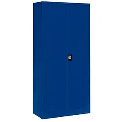 Gürkan Stahlschrank 109923 enzianblau 92,0 x 42,0 x 195,0 cm, aufgebaut