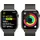 Apple Watch Series 9 GPS + Cellular 45 mm Edelstahlgehäuse graphit, Milanaise Armband graphit One Size