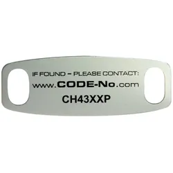 CODE-No.com Tragegurtetikett | ✔️ Abverkauf: weg=weg