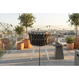 KAWOLA LUSHA Gartenstuhl 62 x 62 x 78 cm grau 1 St.