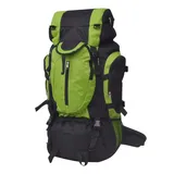 vidaXL Wanderrucksack XXL 75 L Schwarz Grün