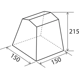 Brunner Gusto I NG Küchenzelt 150 x 150 cm Blau