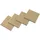 [neu.holz] Akustik-Wandpaneel Vang hell beige 4 St. 60 x 60 cm