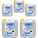 LudwigLacke Destilliertes Wasser, 5 x 5 Liter Kanister, Premium Qualität, Made in Germany