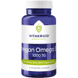 Vegan Omega 3 1000 Triglyceride 300 DHA 100 EPA 60 (60 Weichkapseln)
